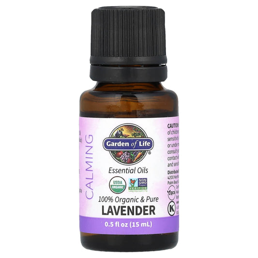 Garden of Life 100% Organic Pure Lavender Essential Oil 0.5 fl oz - Image 1