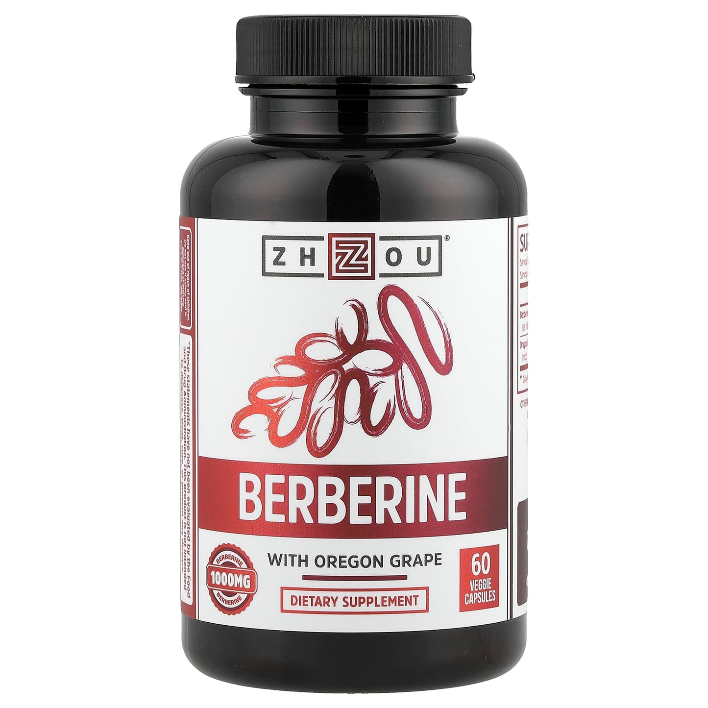 Zhou Nutrition, Berberine with Oregon Grape, 60 Veggie Capsules - Image 1