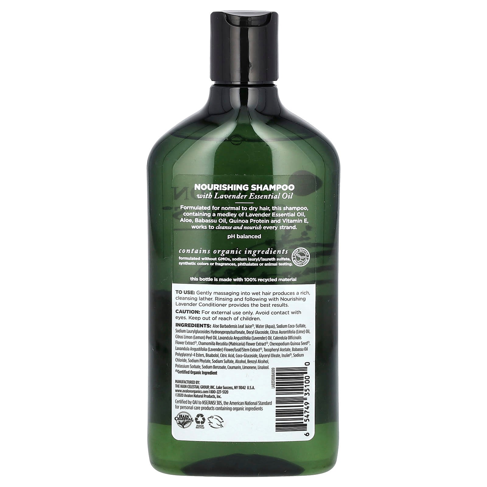 Nourishing Lavender Shampoo for Normal to Dry Hair by Avalon Organics - Image 2