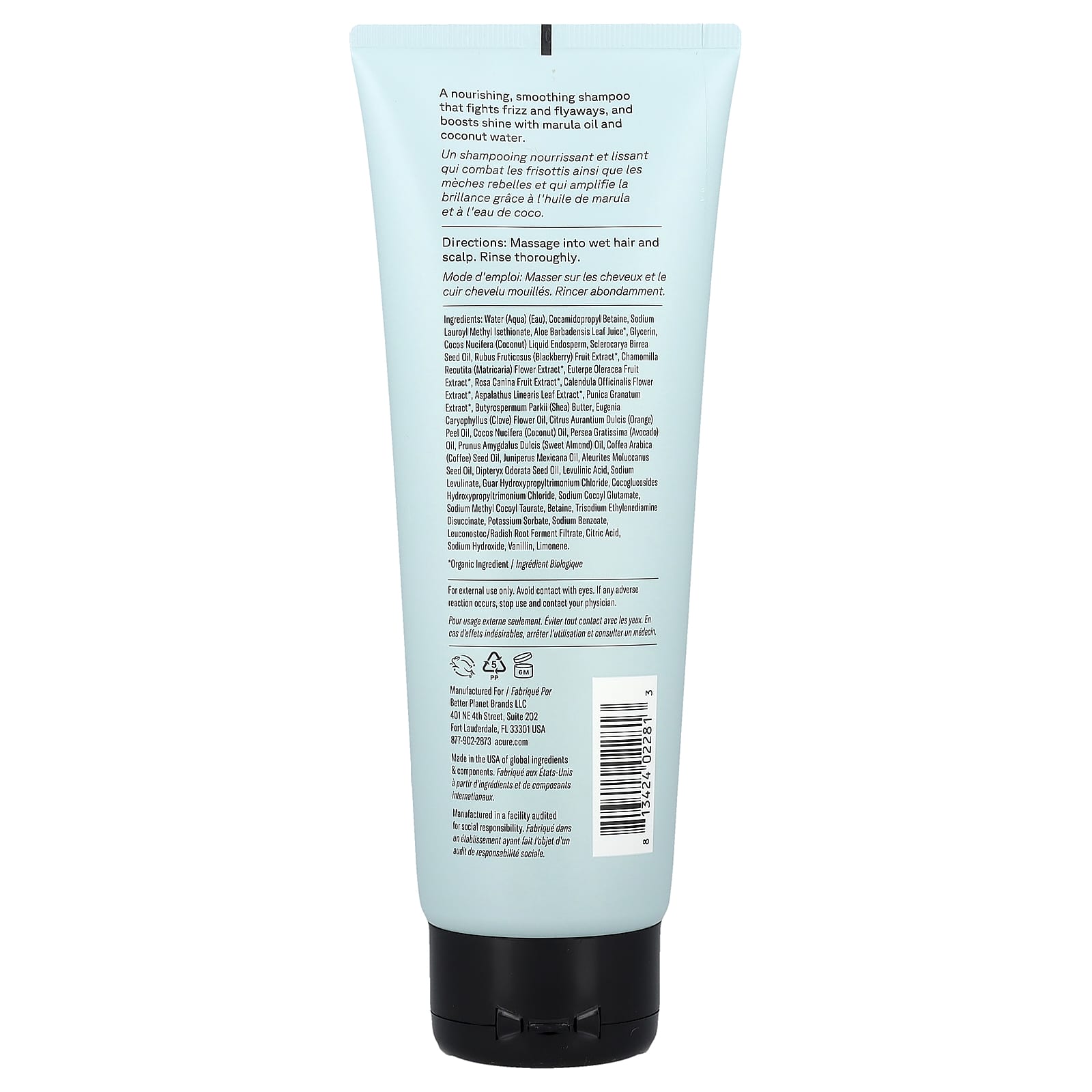 Frizz-Free Shine with Acure Coconut Water & Marula Oil Shampoo - Image 2