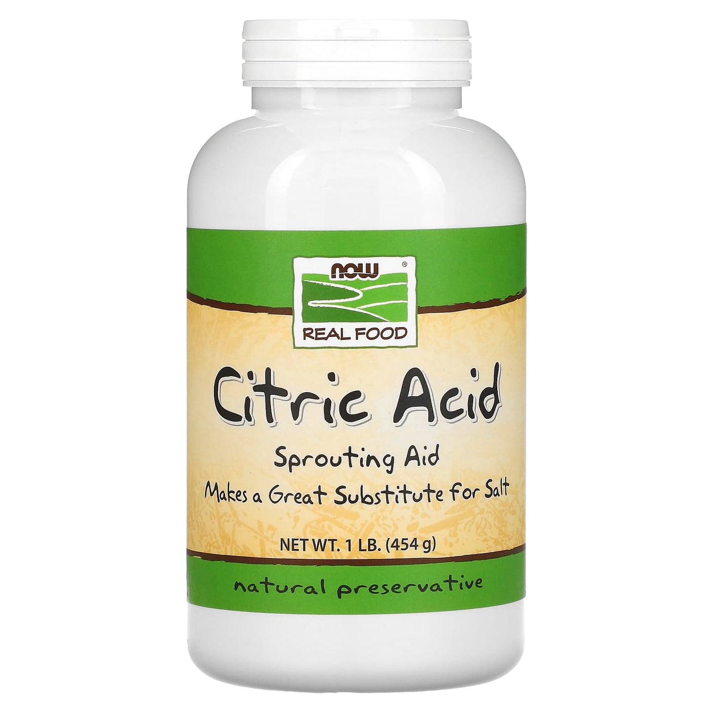 NOW Foods, Citric Acid, 1 lb (454 g) - Image 1
