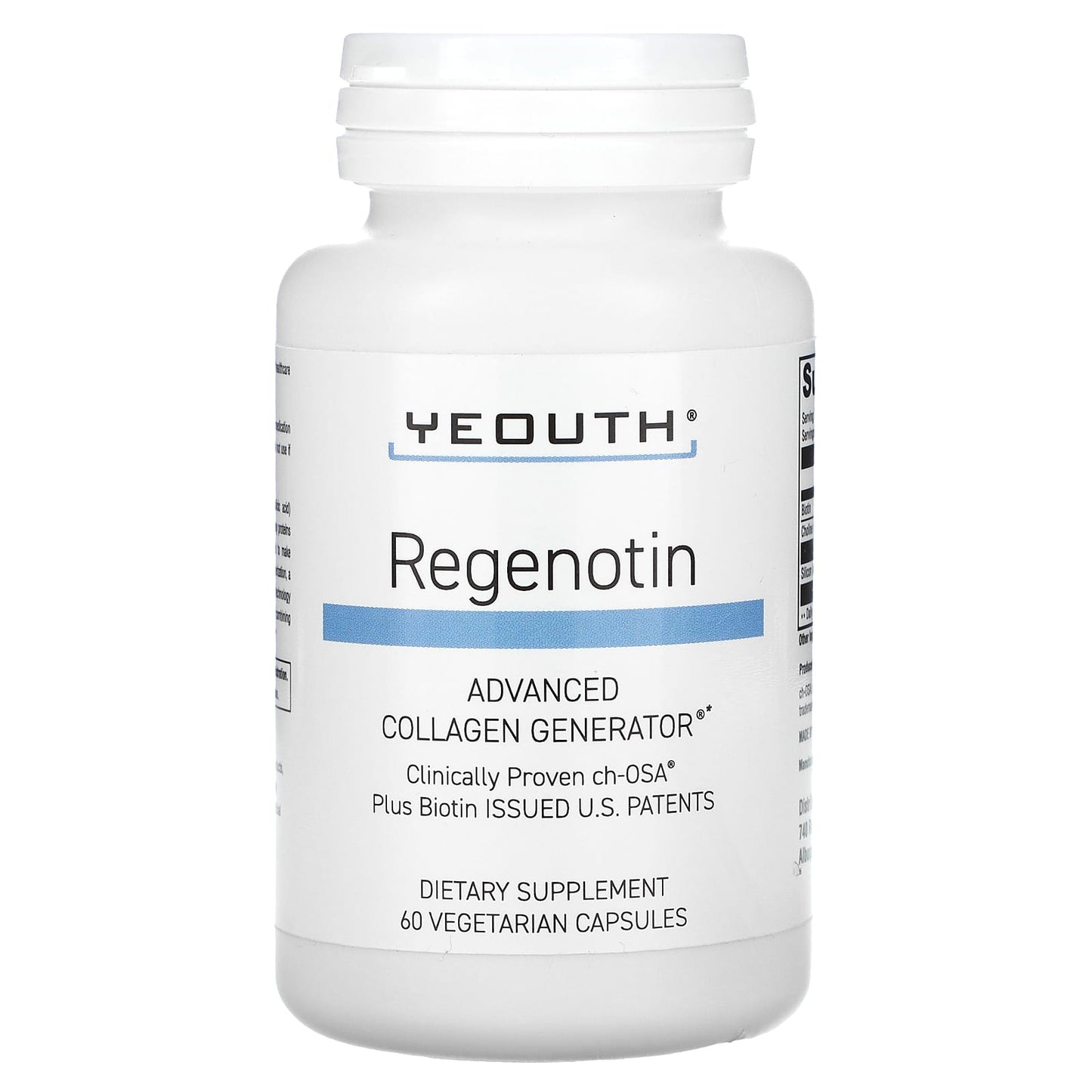 YEOUTH, Regenotin, Advanced Collagen Generator, 60 Vegetarian Capsules - Image 1