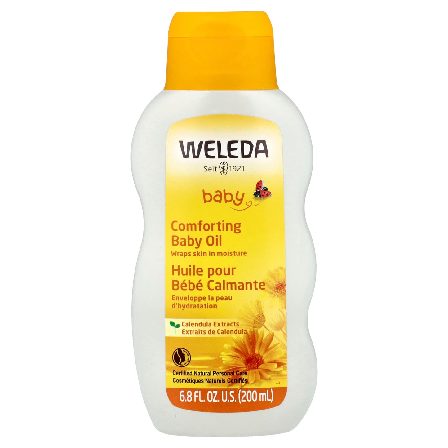Weleda, Baby, Comforting Baby Oil, Calendula Extracts, 6.8 fl oz (200 ml) - Image 1