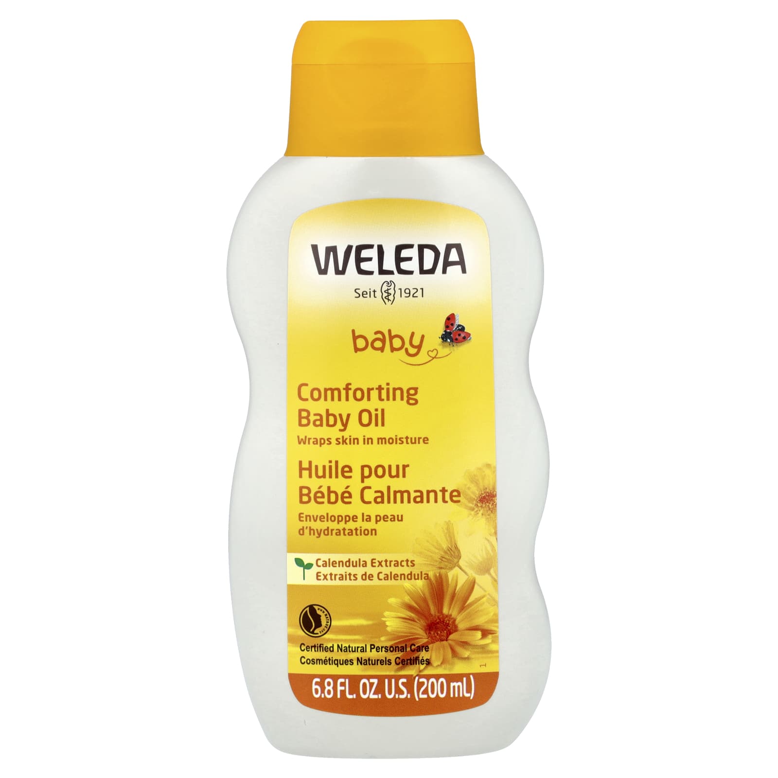 Weleda, Baby, Comforting Baby Oil, Calendula Extracts, 6.8 fl oz (200 ml) - Image 1