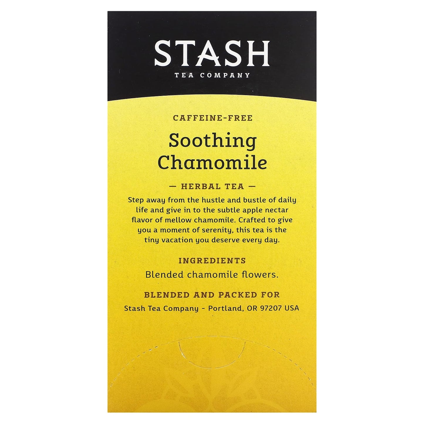 Stash Tea, Herbal Tea, Soothing Chamomile, Caffeine-Free, 20 Tea Bags, 0.6 oz (18 g) - Image 2