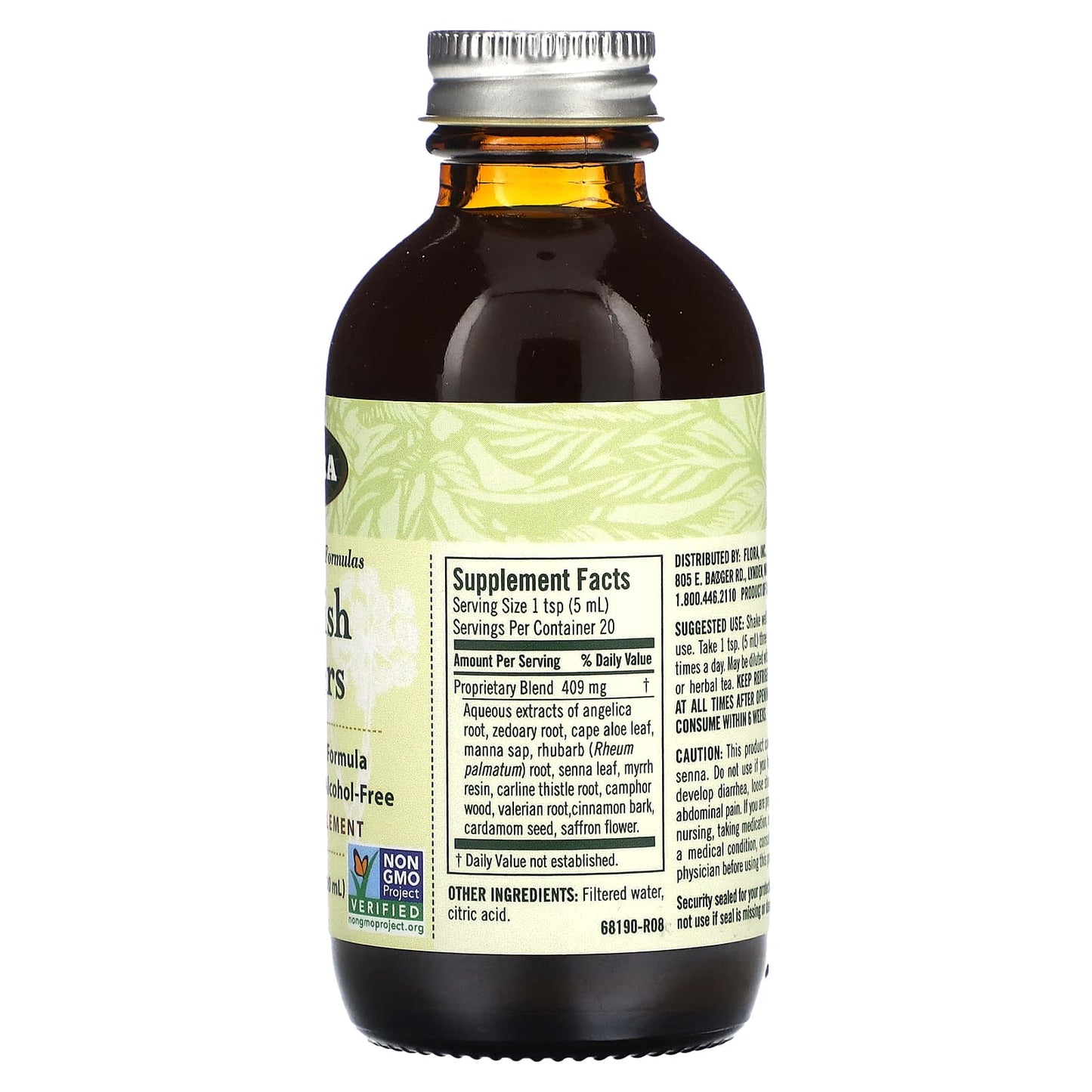 Natural Digestive Bitters by Flora, Non-GMO & Kosher - Image 2