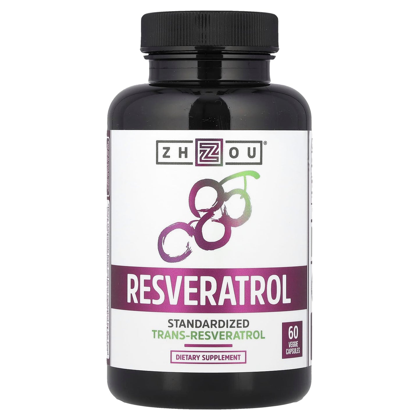 Zhou Nutrition, Resveratrol, 60 Veggie Capsules (500 mg per Capsule) - Image 1