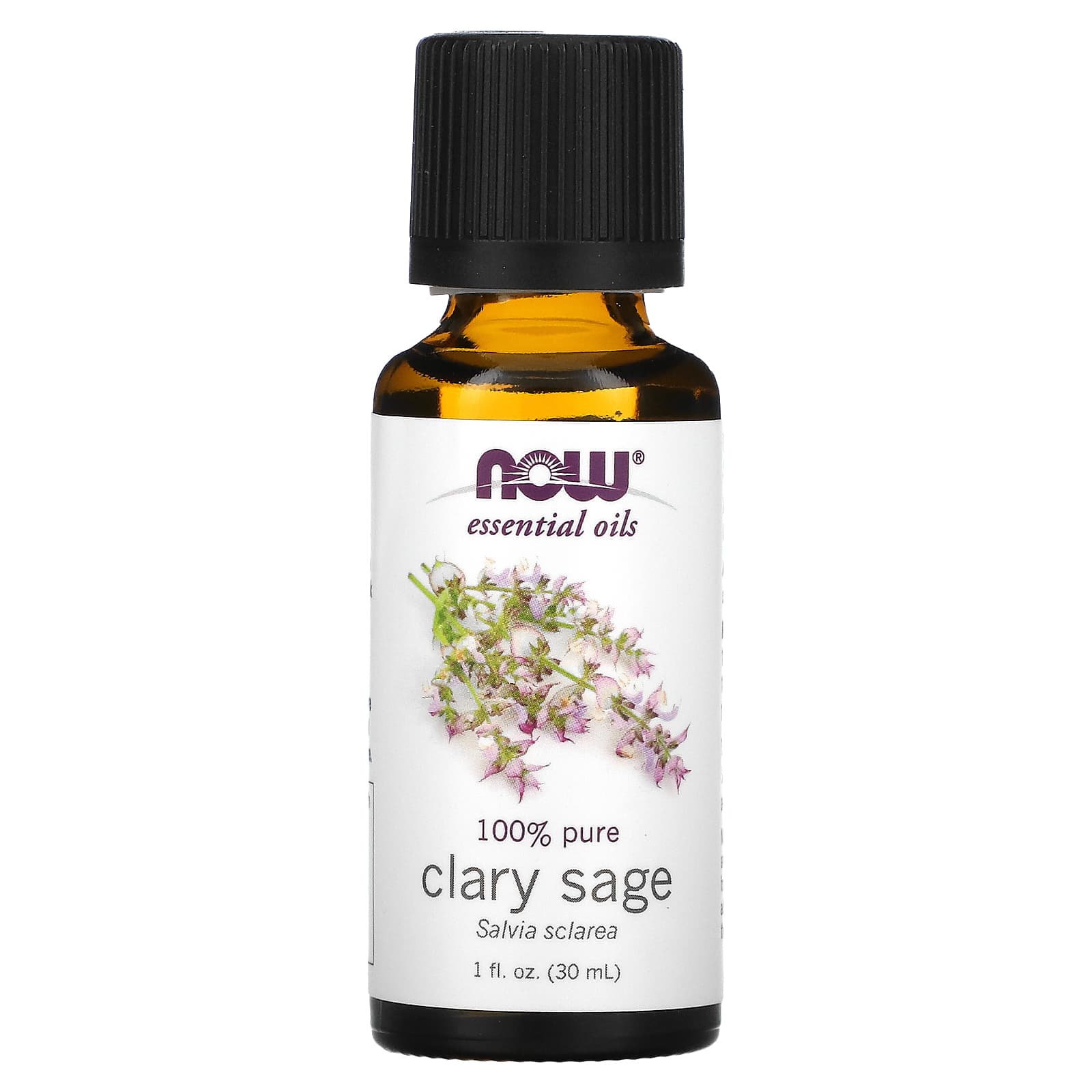 NOW Foods, Essential Oils, Clary Sage, 1 fl oz (30 ml) - Image 1