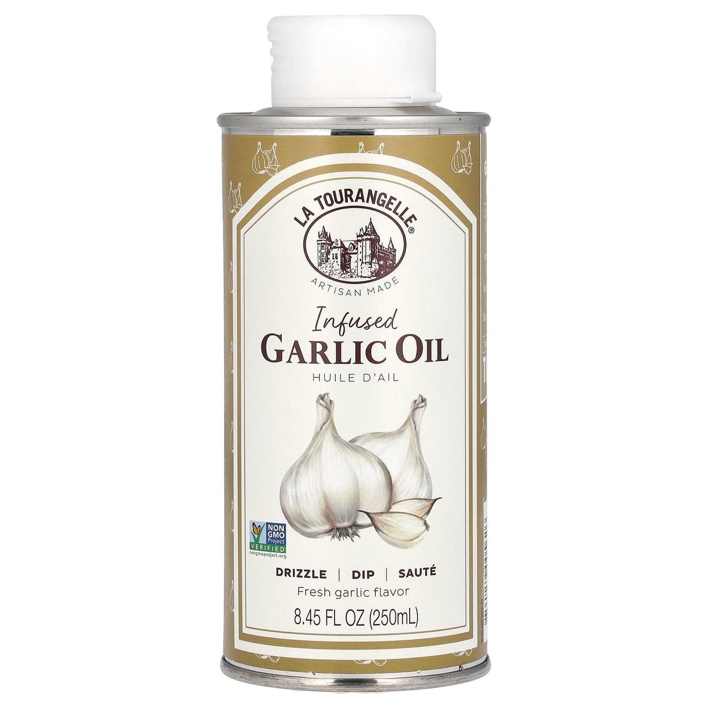 La Tourangelle, Infused Garlic Oil, 8.45 fl oz (250 ml) - Image 1