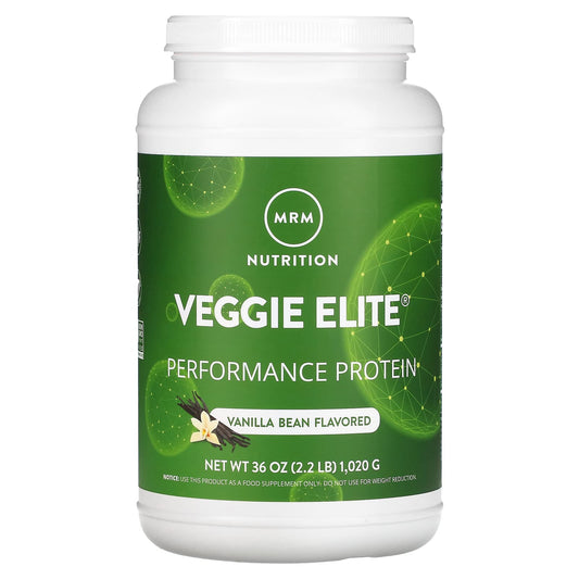 MRM Nutrition, Veggie Elite, Performance Protein, Vanilla Bean, 2.2 lb (1,020 g) - Image 1