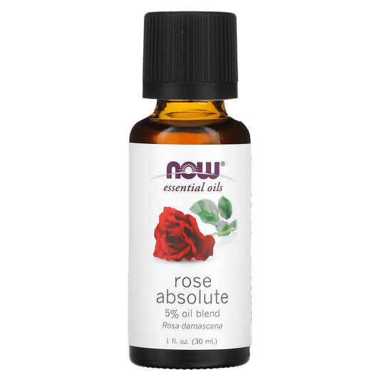 NOW Foods, Essential Oils, Rose Absolute, 1 fl oz (30 ml) - Image 1
