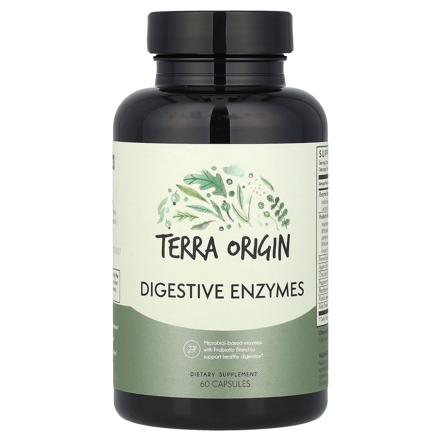 Terra Origin, Digestive Enzymes, 60 Capsules - Image 1