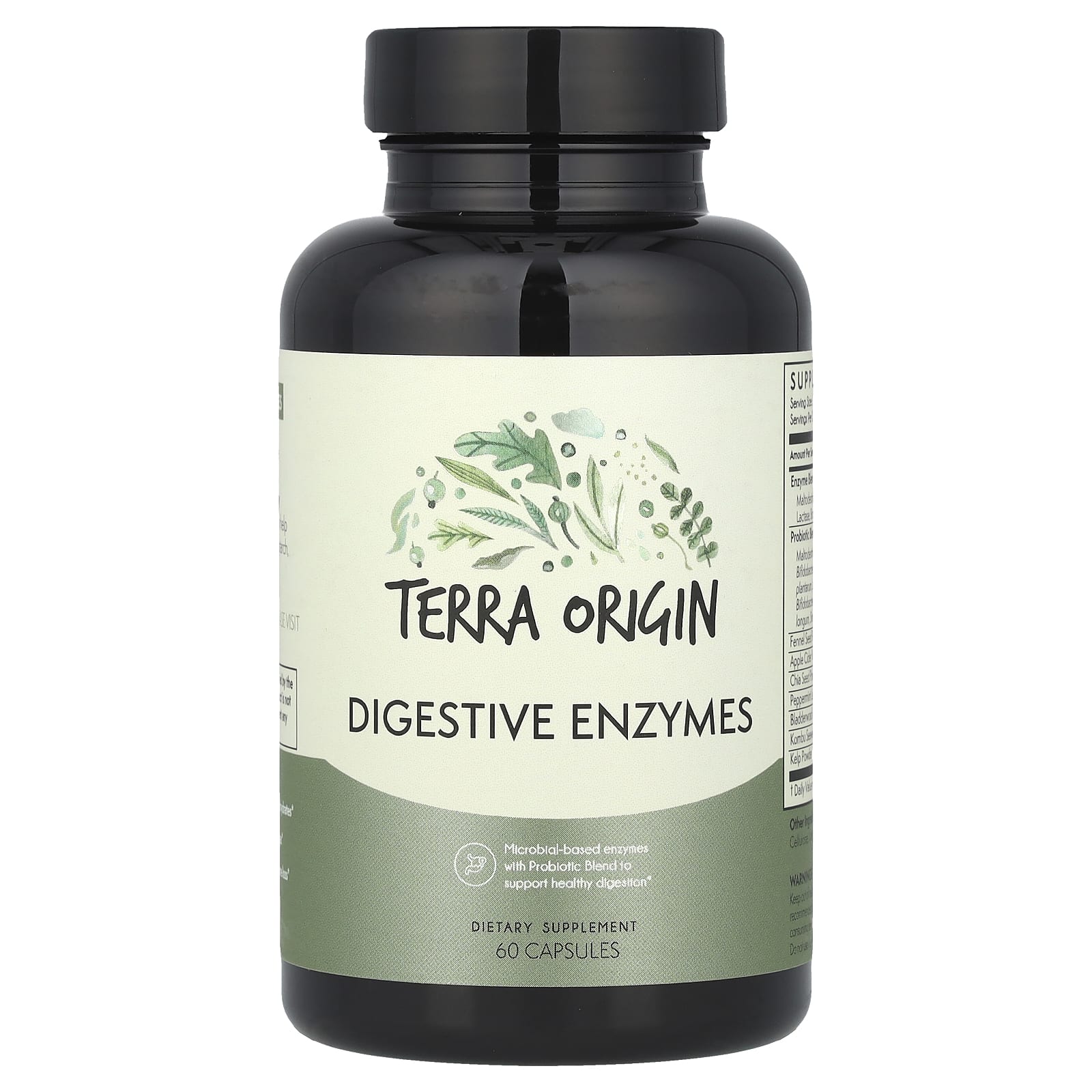 Terra Origin, Digestive Enzymes, 60 Capsules - Image 1