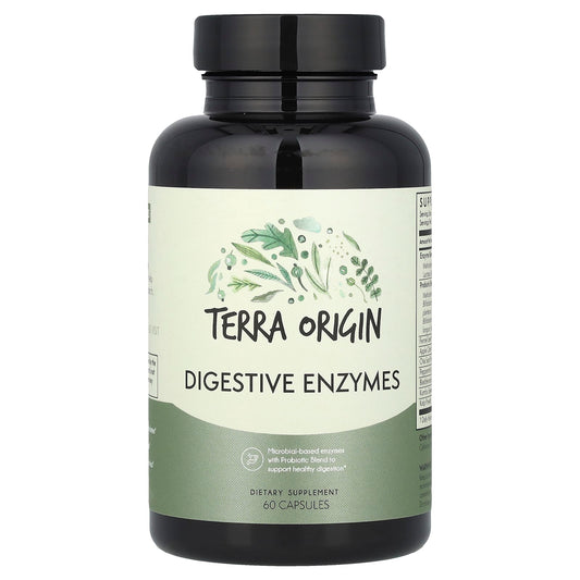 Terra Origin, Digestive Enzymes, 60 Capsules - Image 1
