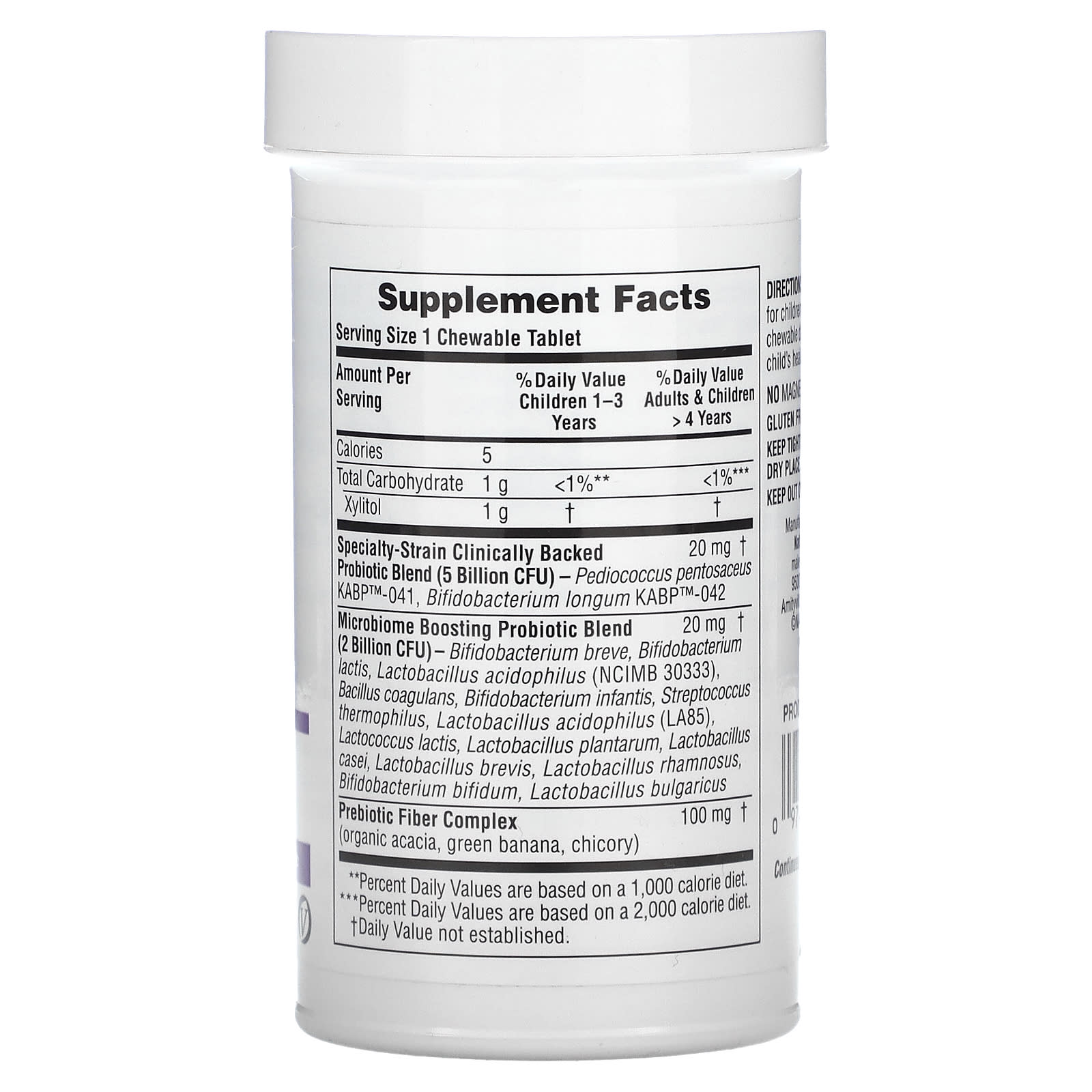 NaturesPlus, GI Natural Probiotic Kids, Delicious Mixed Berry , 7 Billion CFU, 30 Chewables