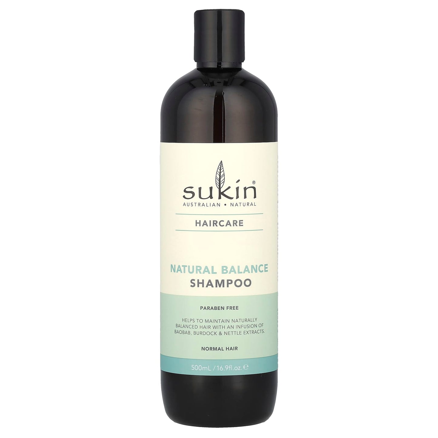 Sukin, Natural Balance Shampoo, Normal Hair , 16.9 fl oz (500 ml) - Image 1