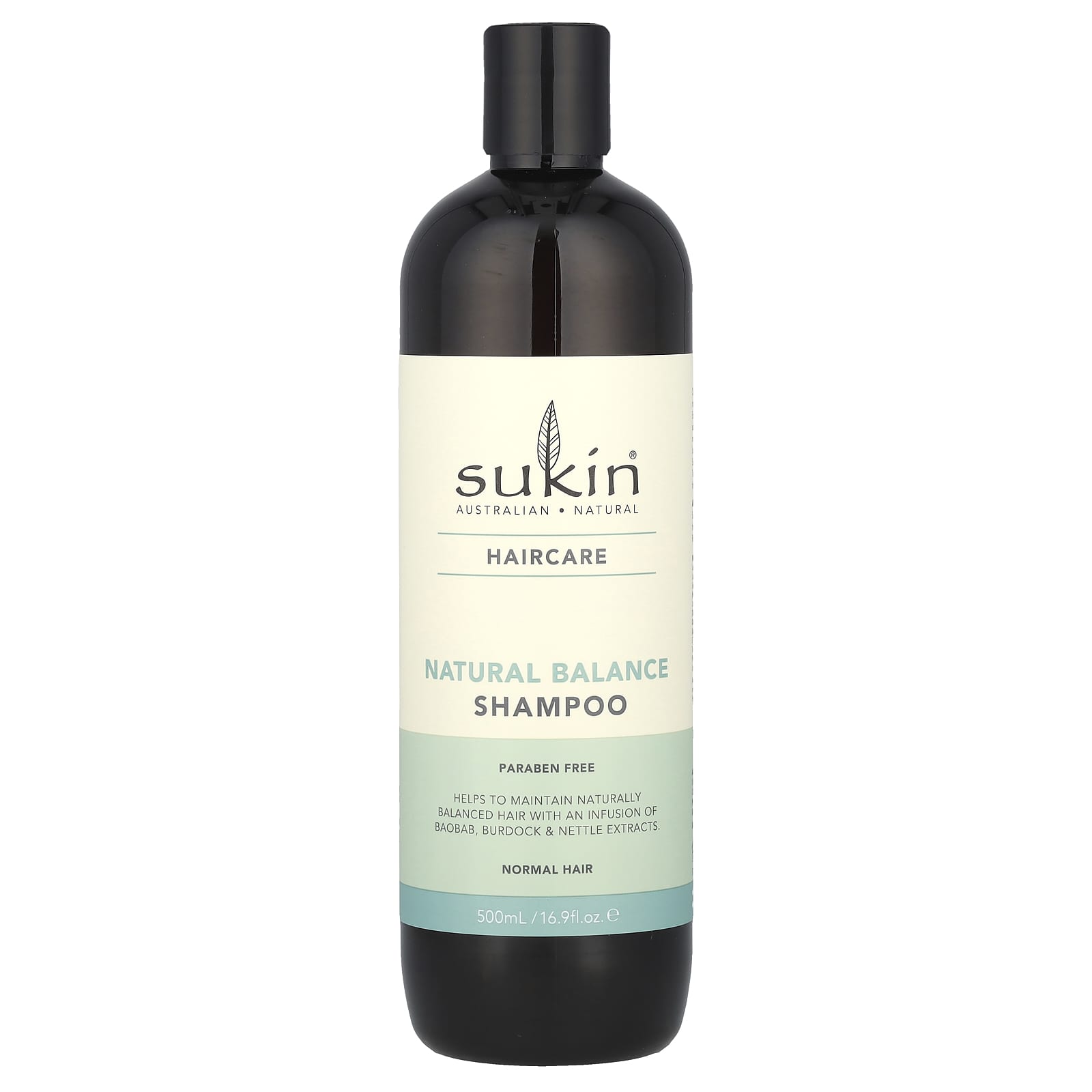 Sukin, Natural Balance Shampoo, Normal Hair , 16.9 fl oz (500 ml) - Image 1
