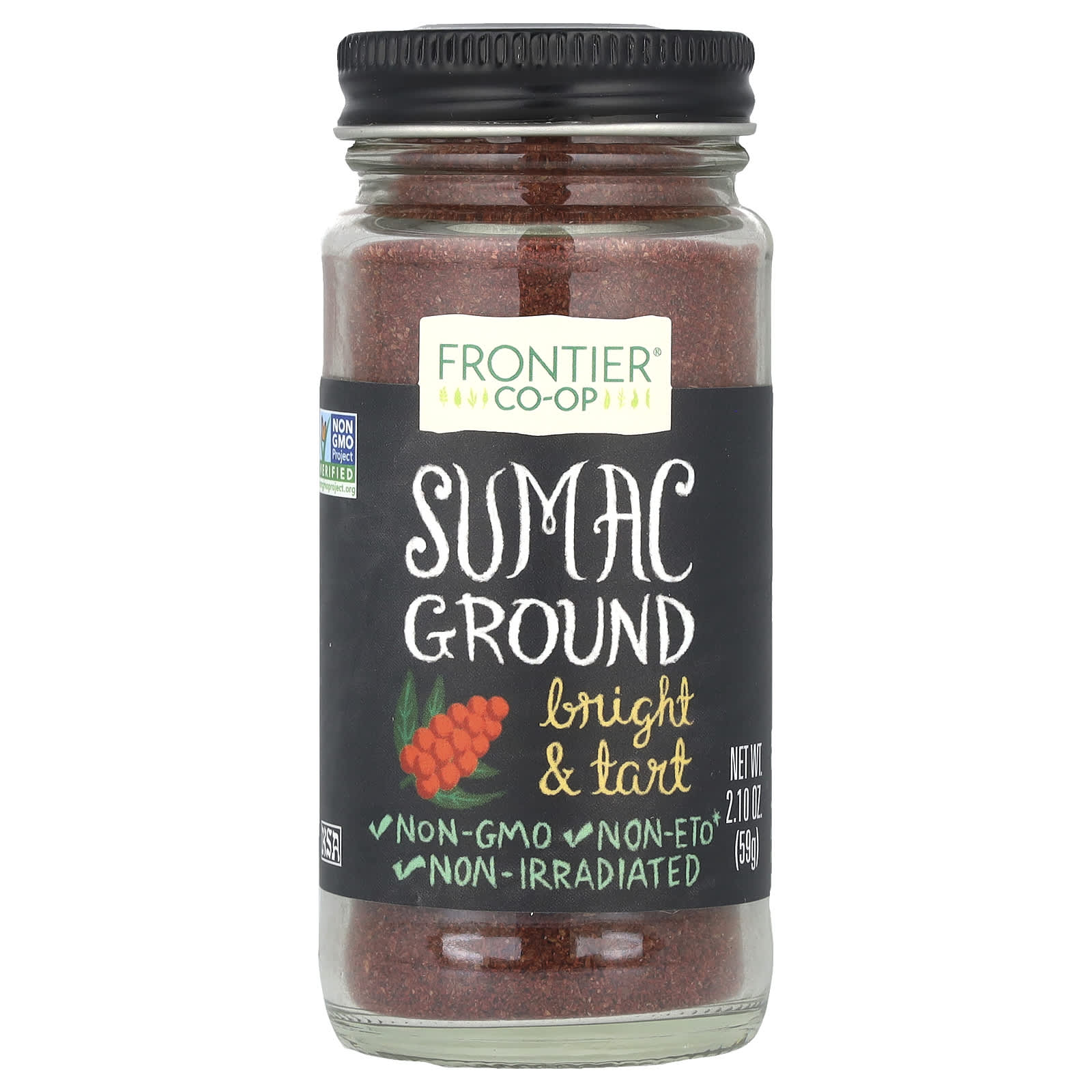 Frontier Co-op Sumac Ground, 2.1 oz (59g) - Non-GMO & Kosher - Image 1