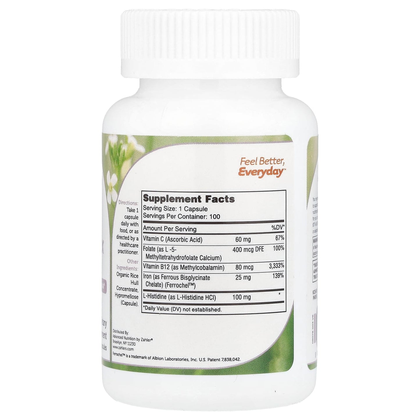 Zahler, Iron Complex, 100 Capsules - Image 2