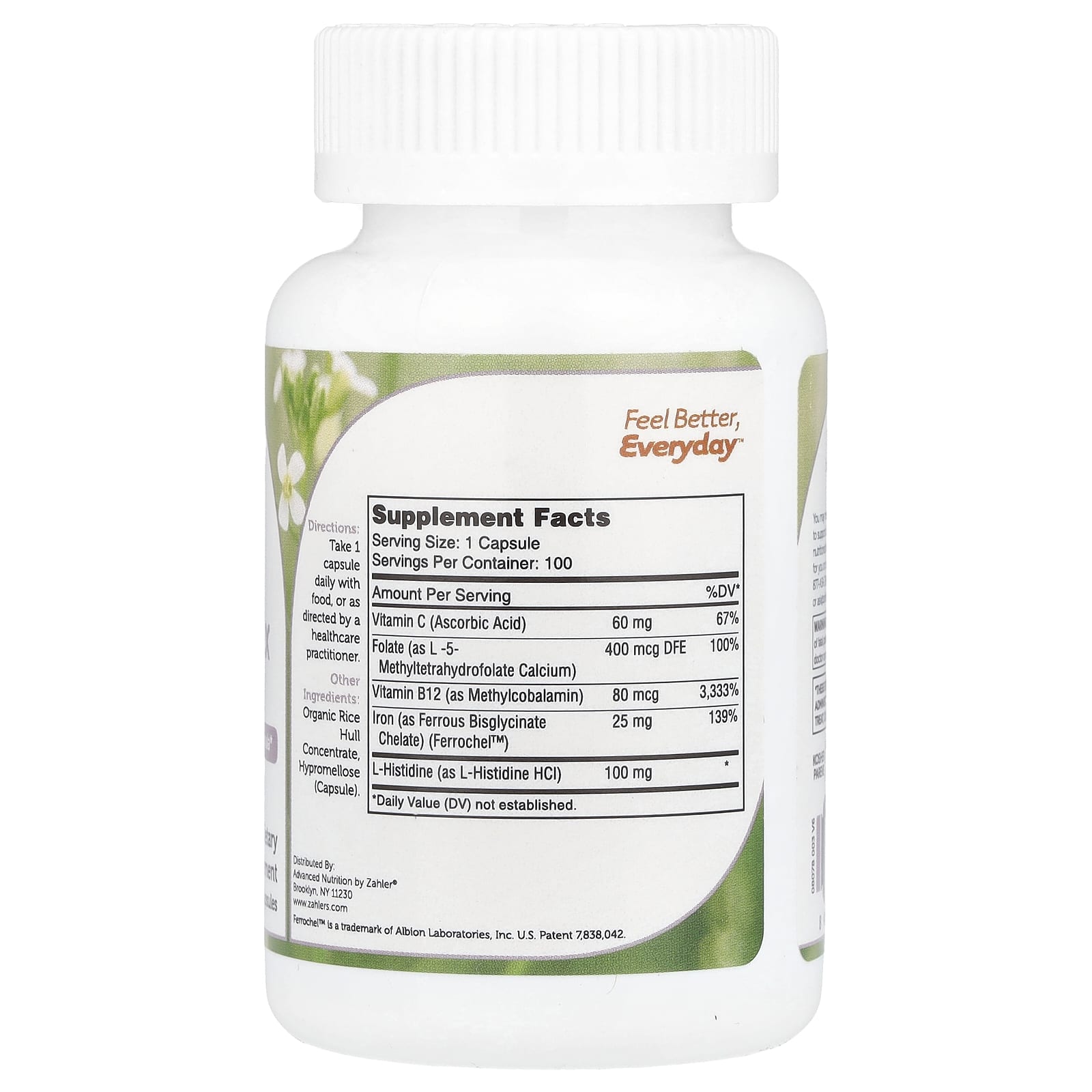 Zahler, Iron Complex, 100 Capsules - Image 2
