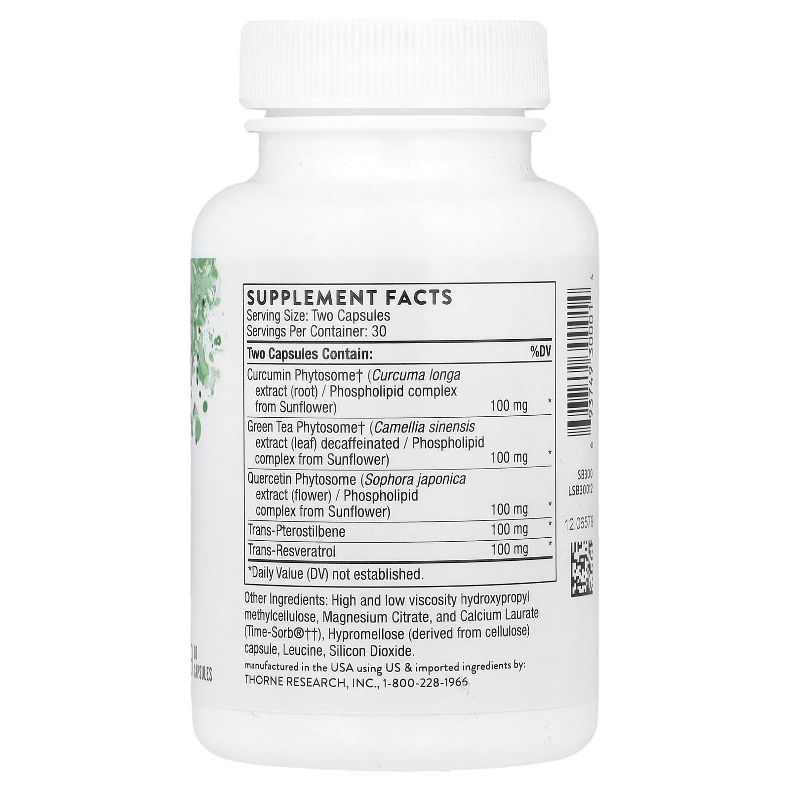 Thorne, PolyResveratrol-SR®, 60 Capsules - Image 2