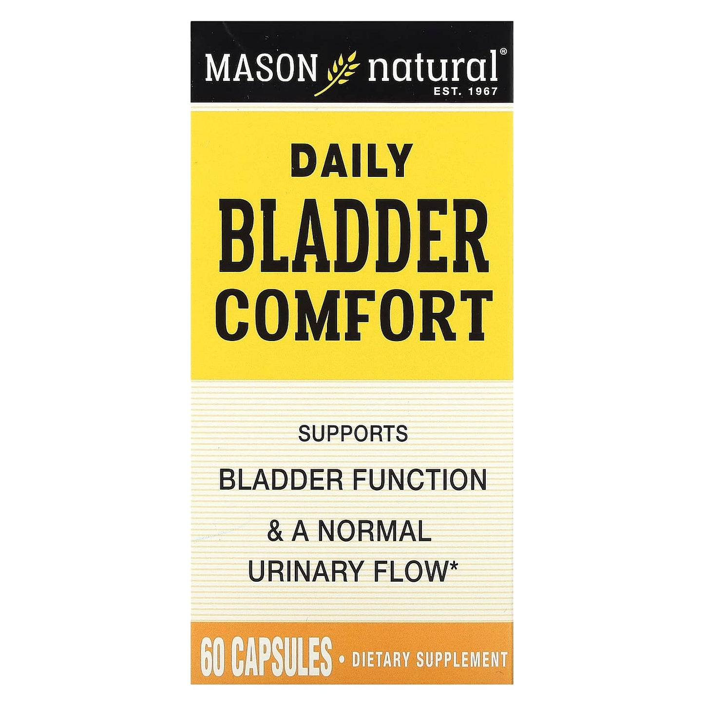 Mason Natural, Daily Bladder Comfort, 60 Capsules - Image 1