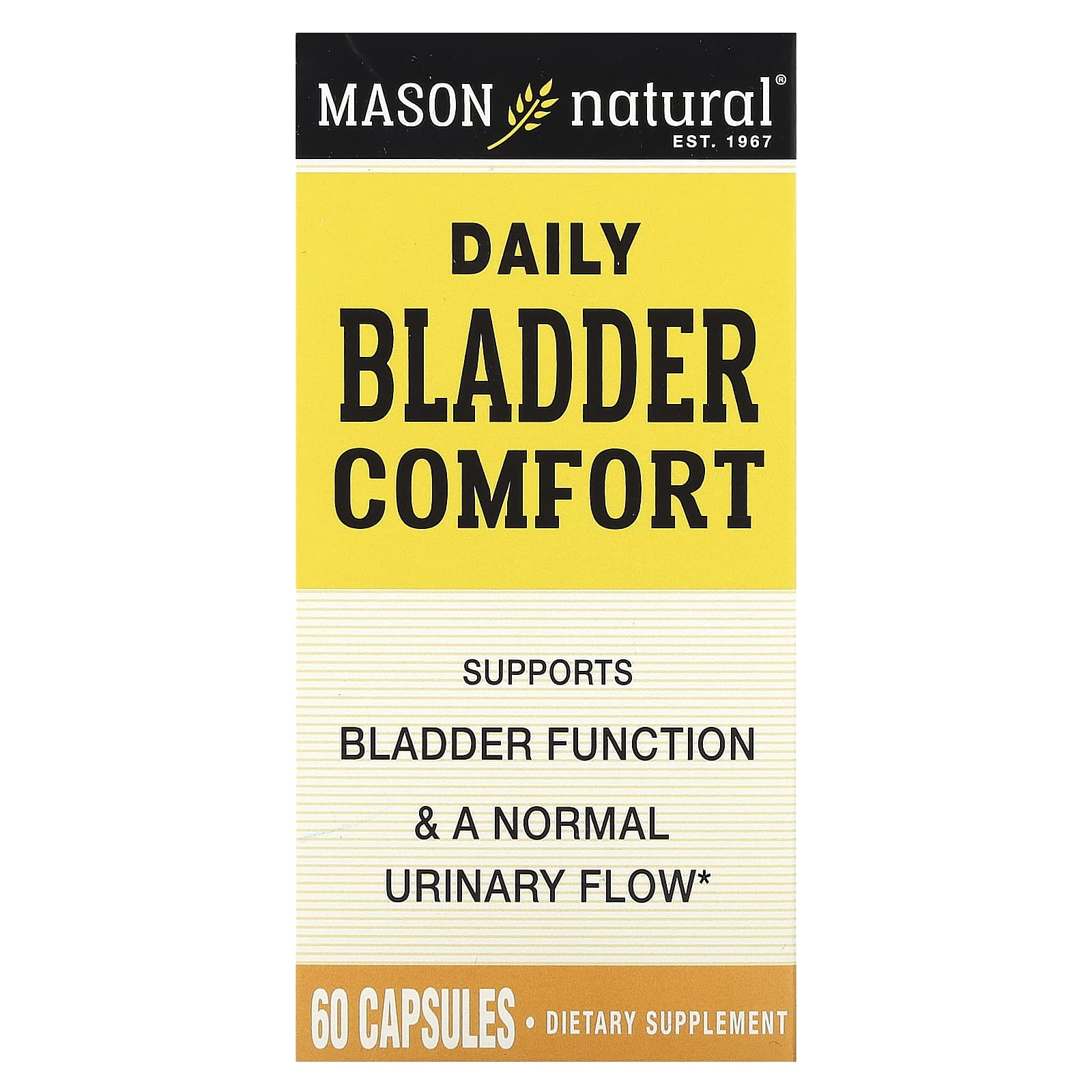 Mason Natural, Daily Bladder Comfort, 60 Capsules - Image 1