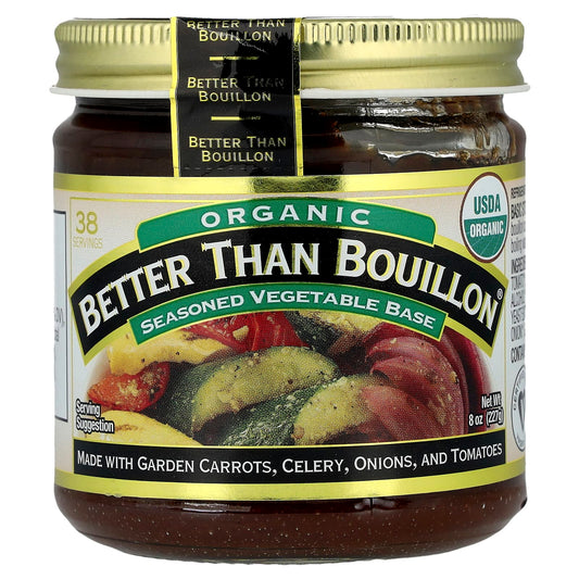USDA Organic Seasoned Vegetable Base by Better Than Bouillon, 8 oz (227g) - Image 1