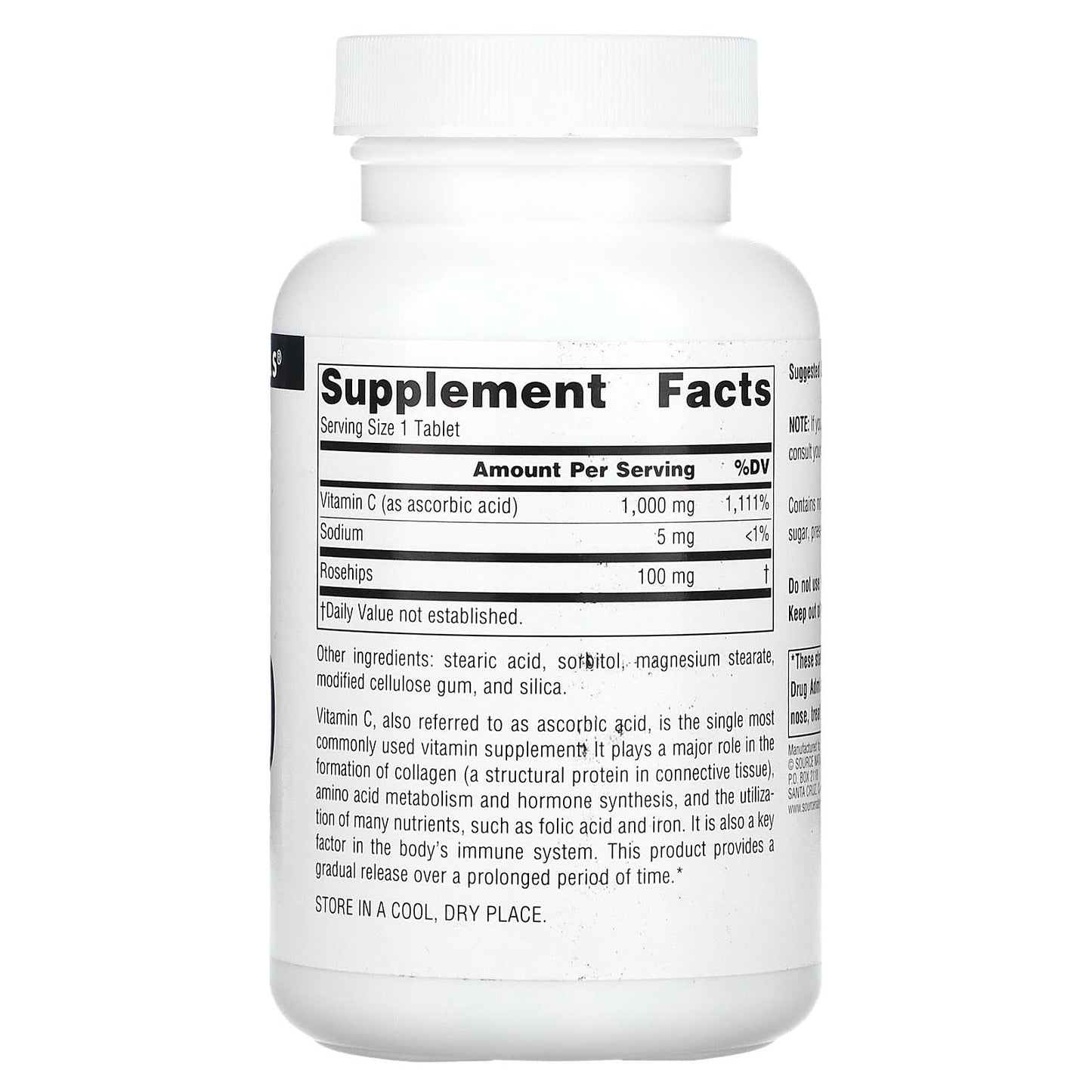 Source Naturals, C-1000, 100 Tablets - Image 2