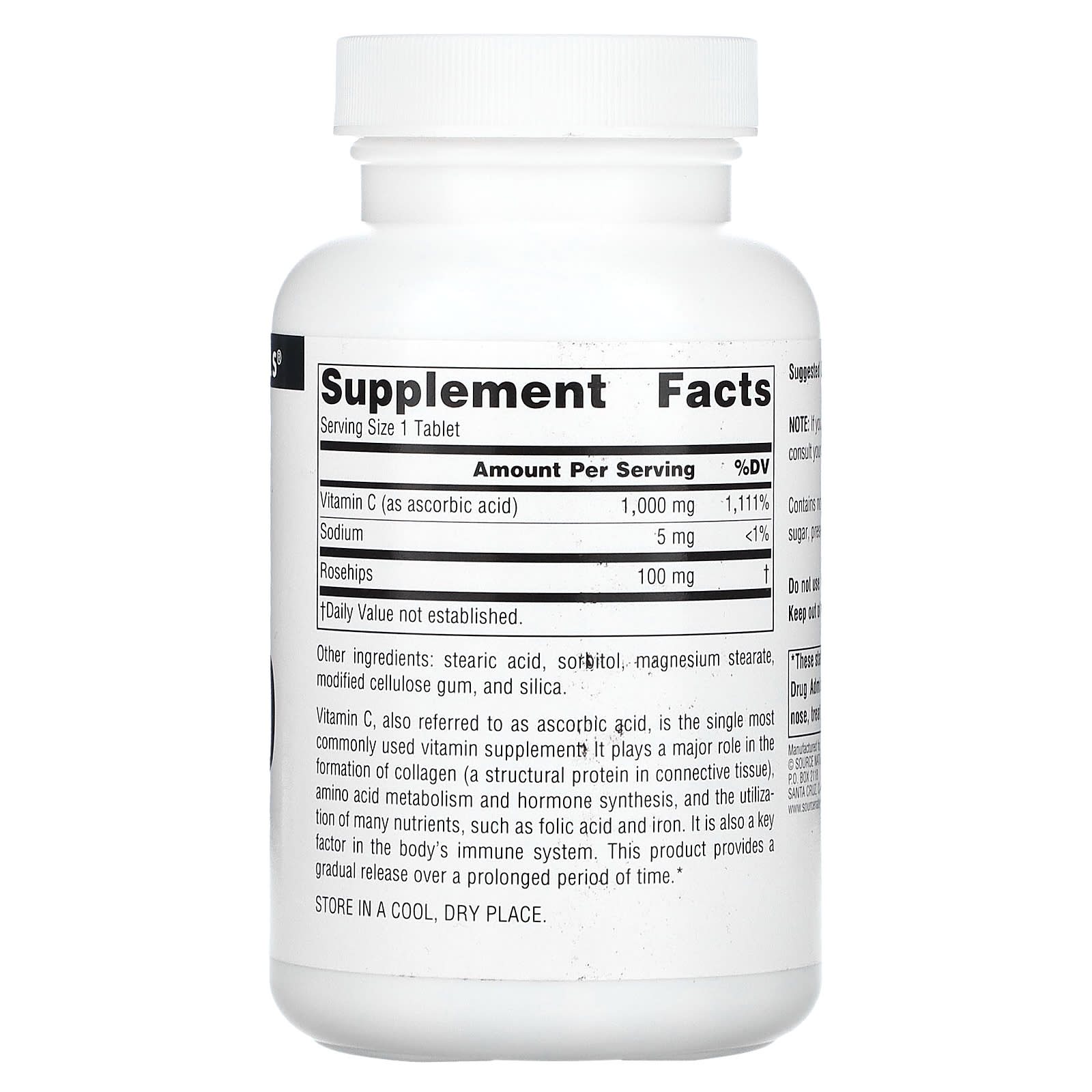 Source Naturals, C-1000, 100 Tablets - Image 2