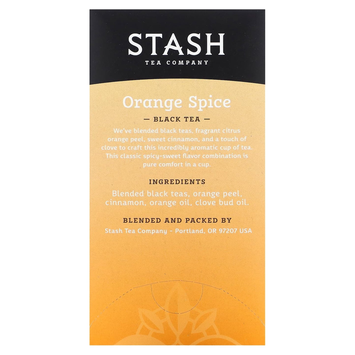 Stash Tea, Black Tea, Orange Spice, 20 Tea Bags, 1.3 oz (38 g) - Image 2
