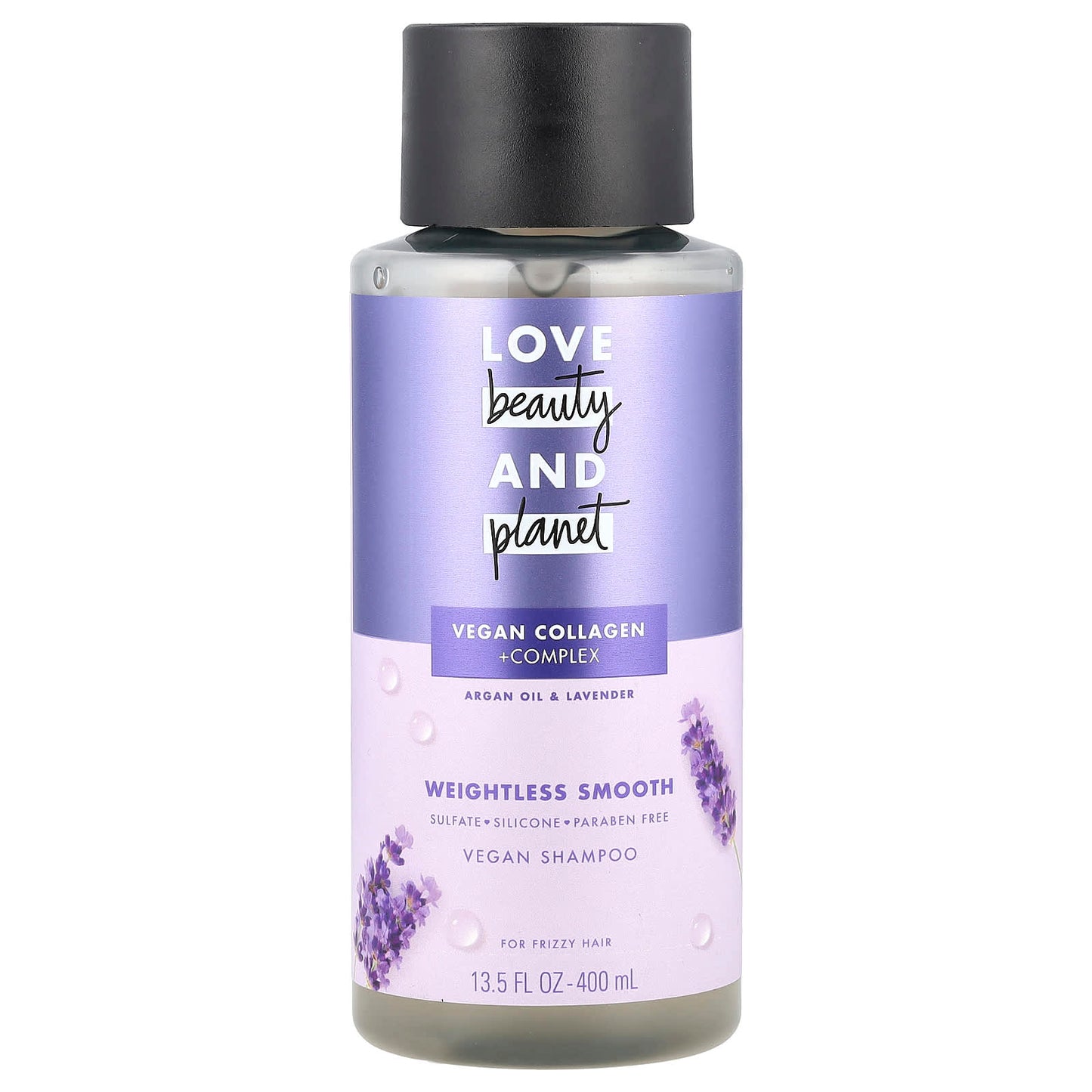 Love Beauty and Planet, Vegan Shampoo, For Frizzy Hair, Argan Oil & Lavender, 13.5 fl oz (400 ml) - Image 1