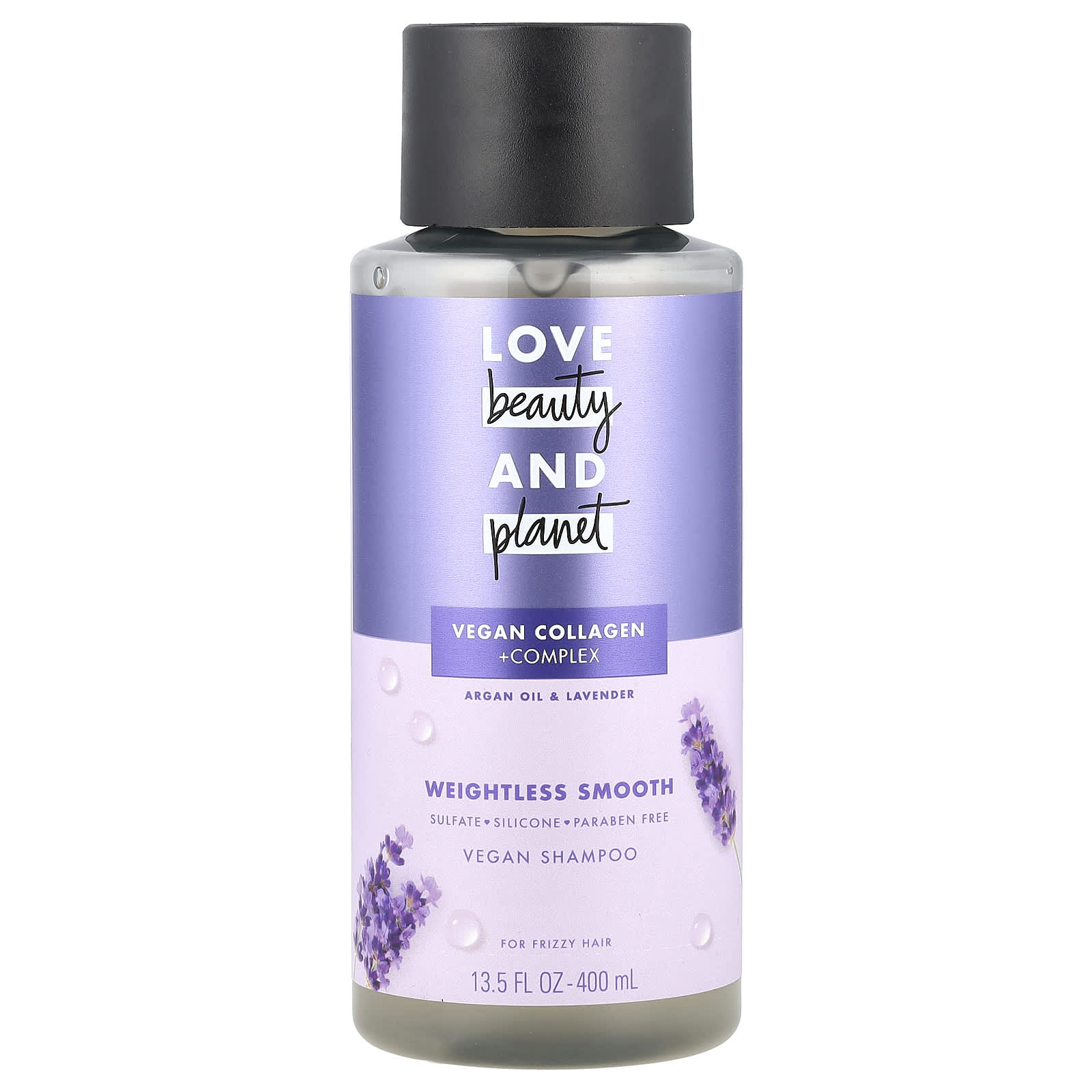 Love Beauty and Planet, Vegan Shampoo, For Frizzy Hair, Argan Oil & Lavender, 13.5 fl oz (400 ml) - Image 1