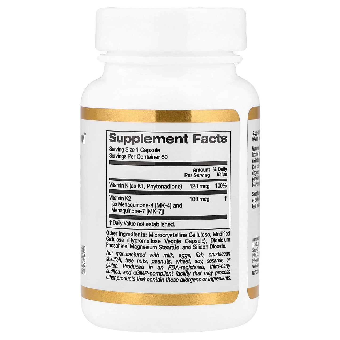 Support Heart Health with California Gold Nutrition Vitamin K Complex - Image 2