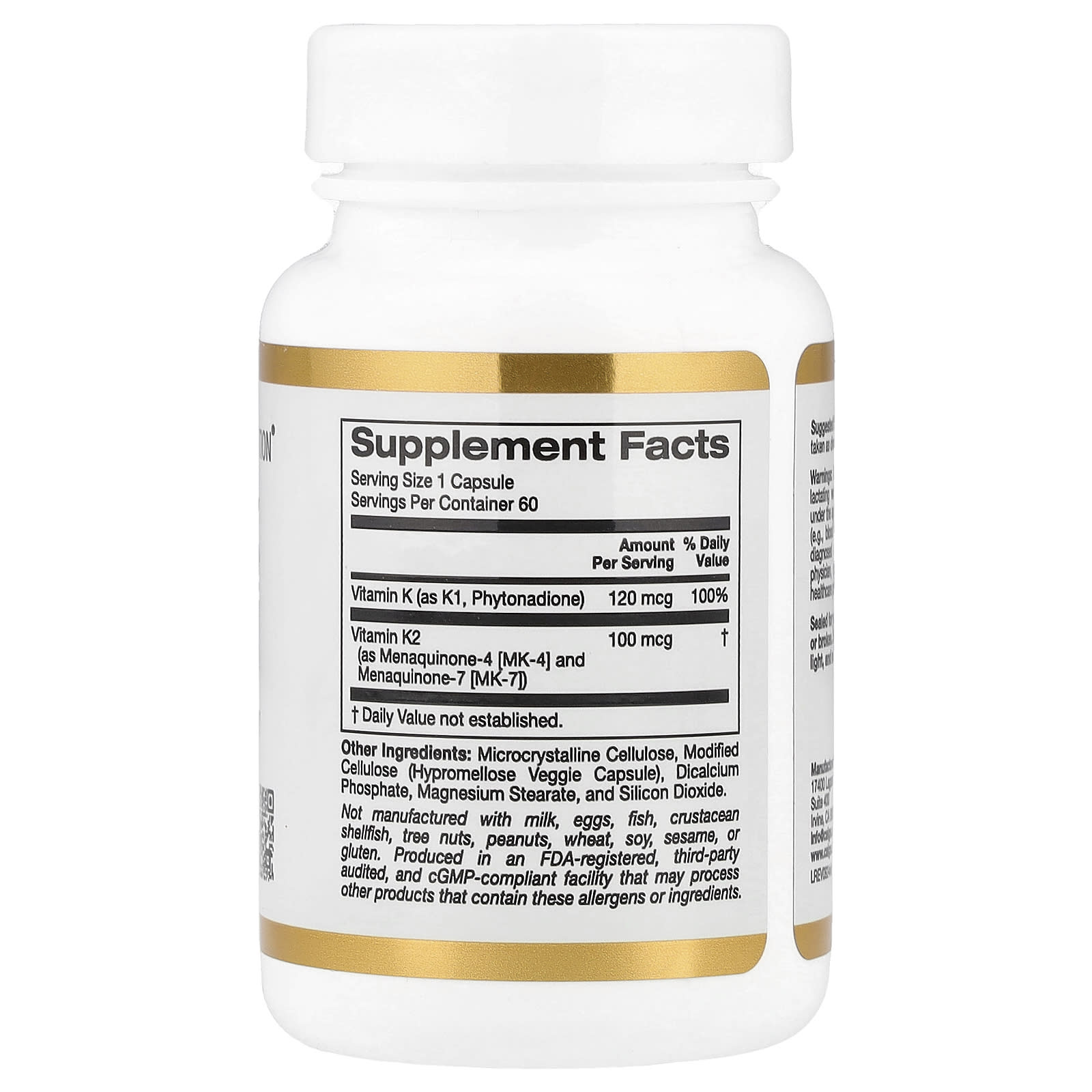 Support Heart Health with California Gold Nutrition Vitamin K Complex - Image 2