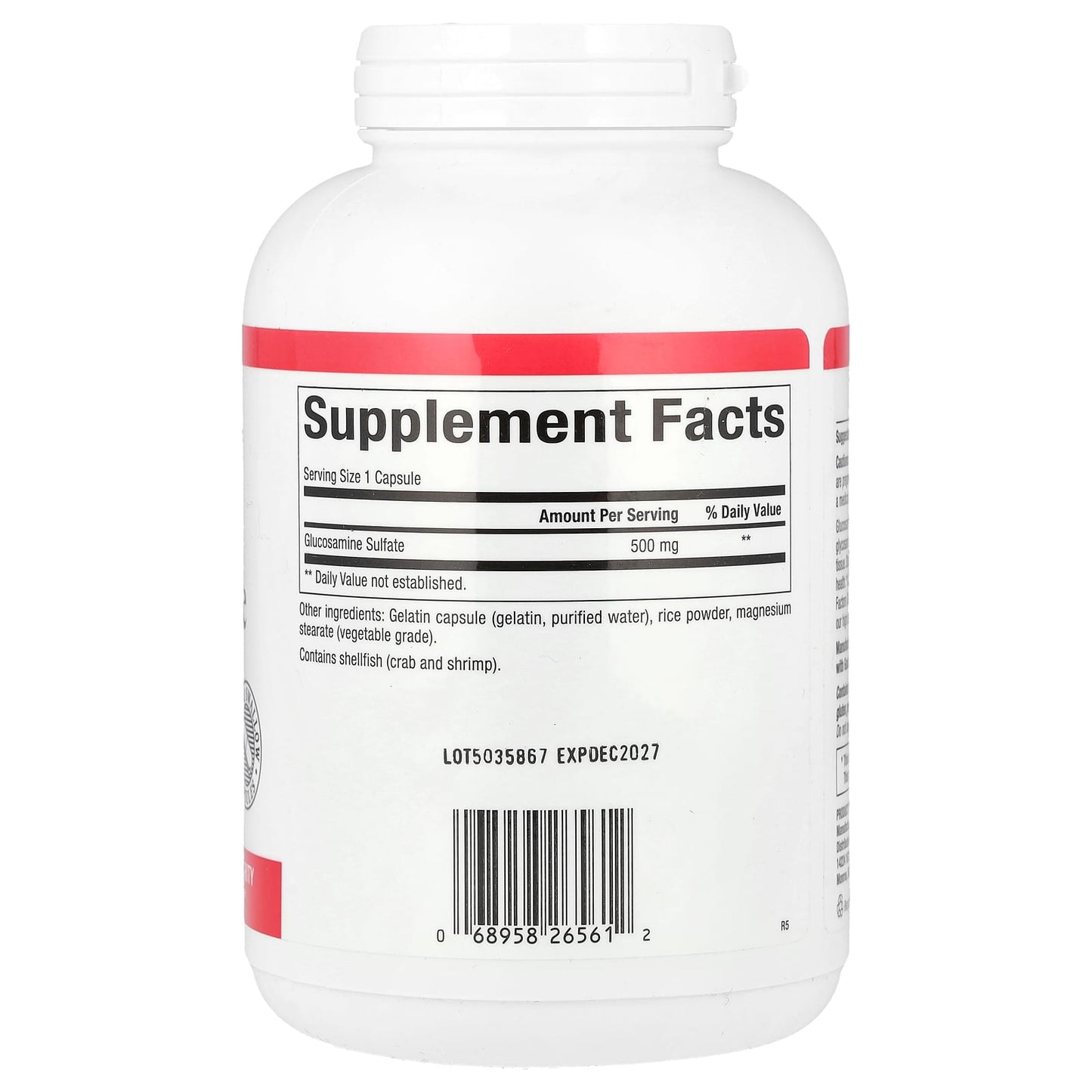 Natural Factors, Glucosamine Sulfate, 500 mg, 360 Capsules - Image 2