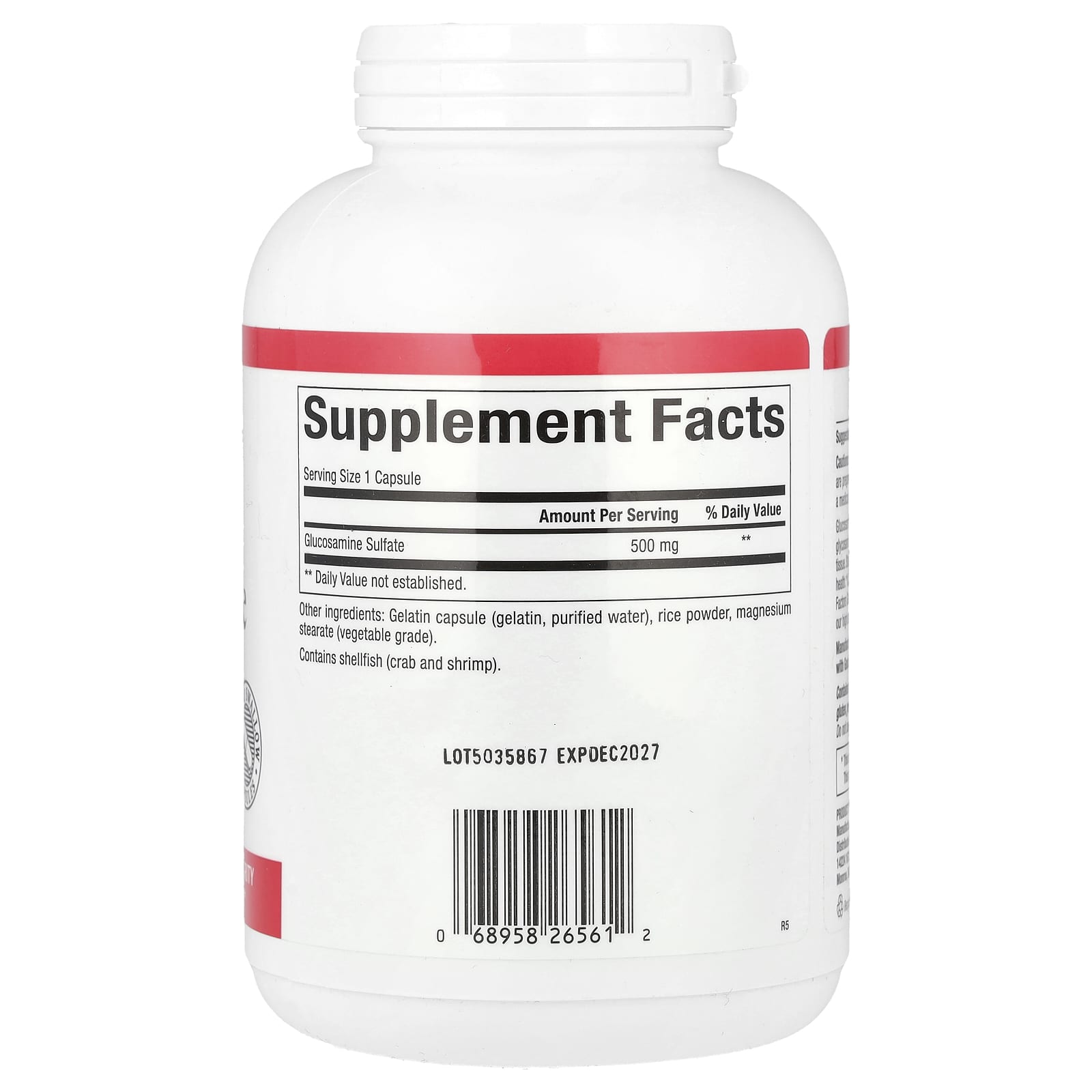 Natural Factors, Glucosamine Sulfate, 500 mg, 360 Capsules - Image 2