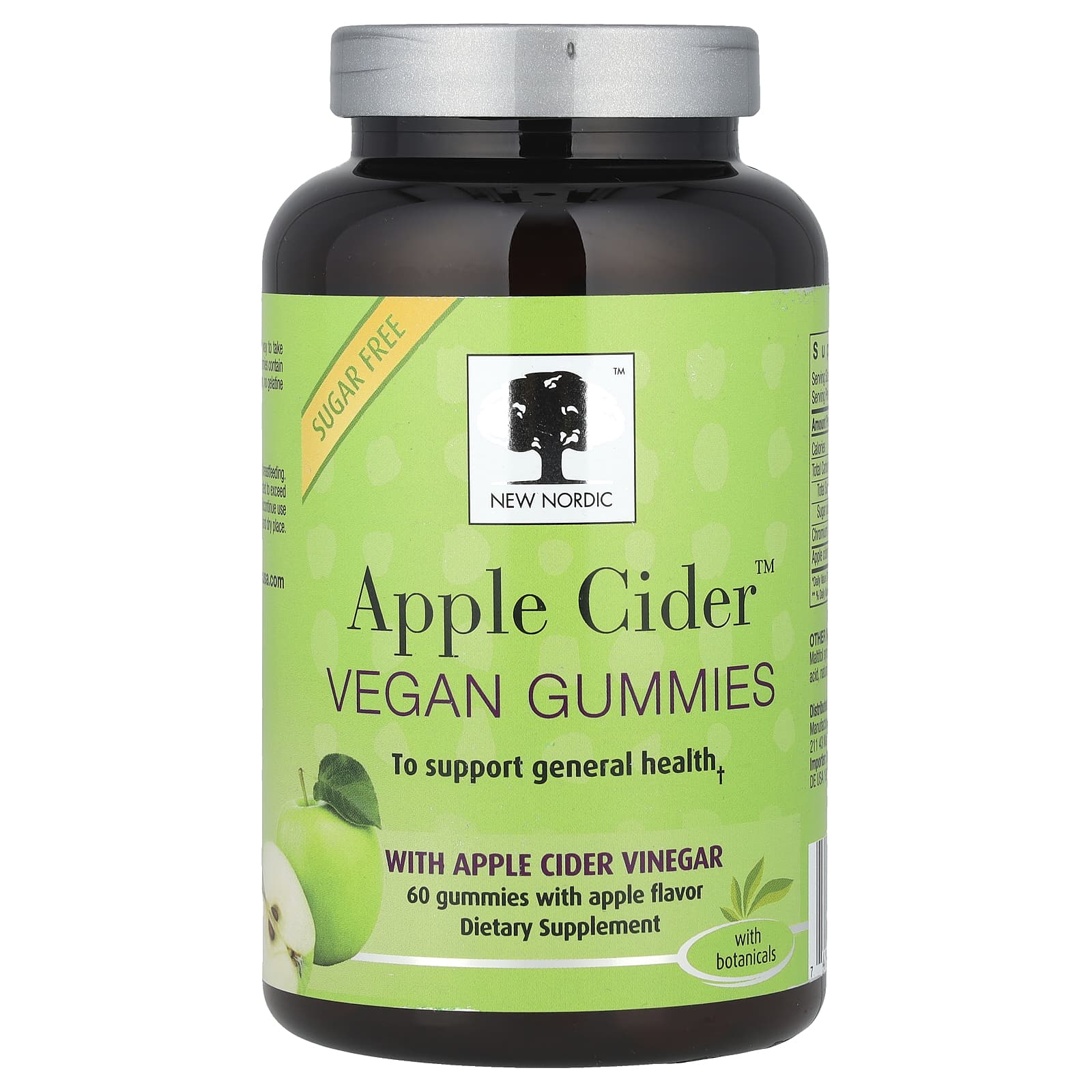 New Nordic, Apple Cider™ Vegan Gummies, Apple, 60 Gummies (200 mg per Gummy) - Image 1