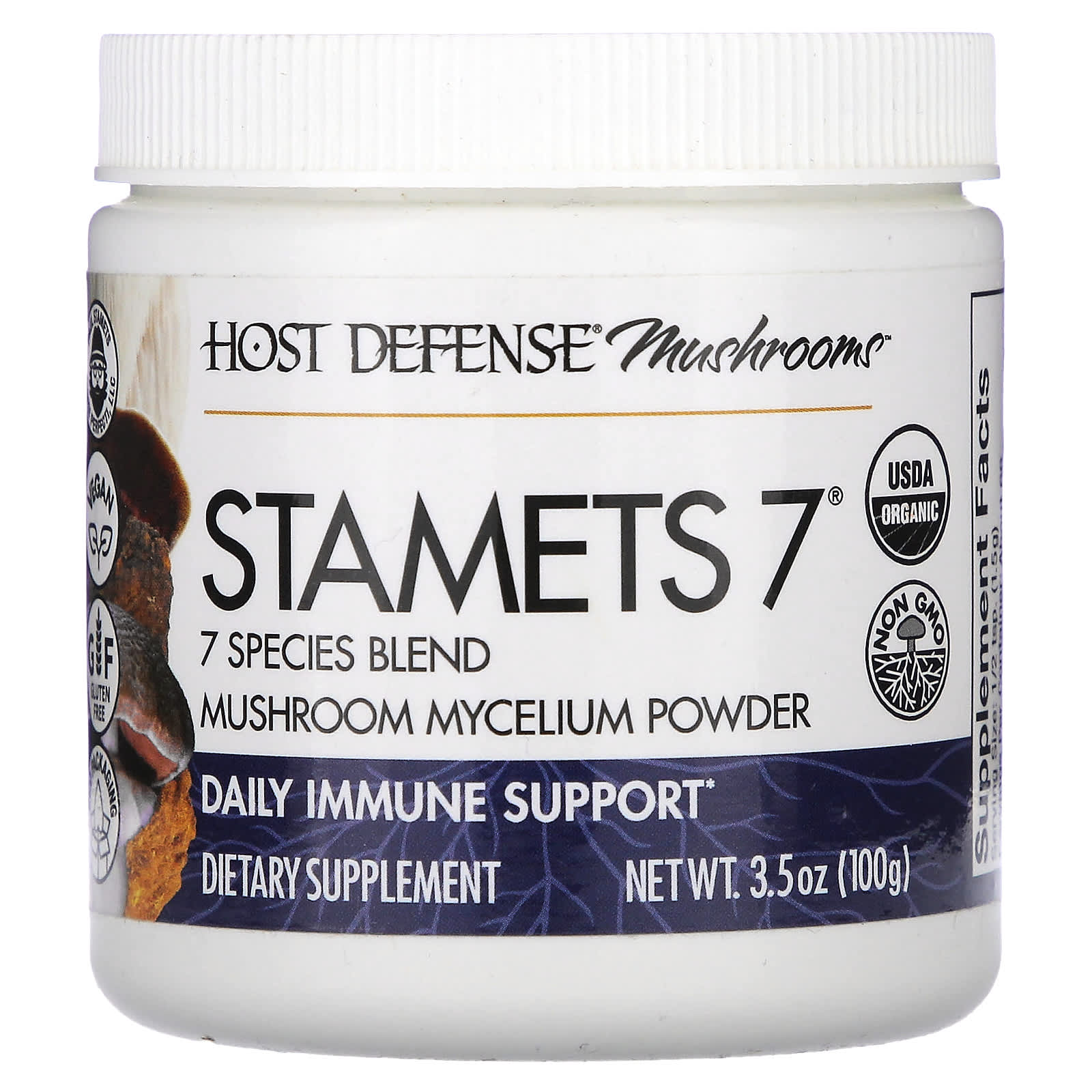Host Defense STAMETS 7 Daily Immune Support Supplement - Image 1