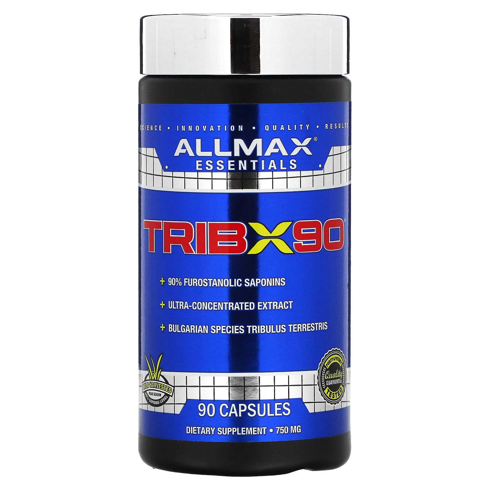 Boost Testosterone with ALLMAX TribX90 Tribulus Terrestris 750mg Capsules - Image 1