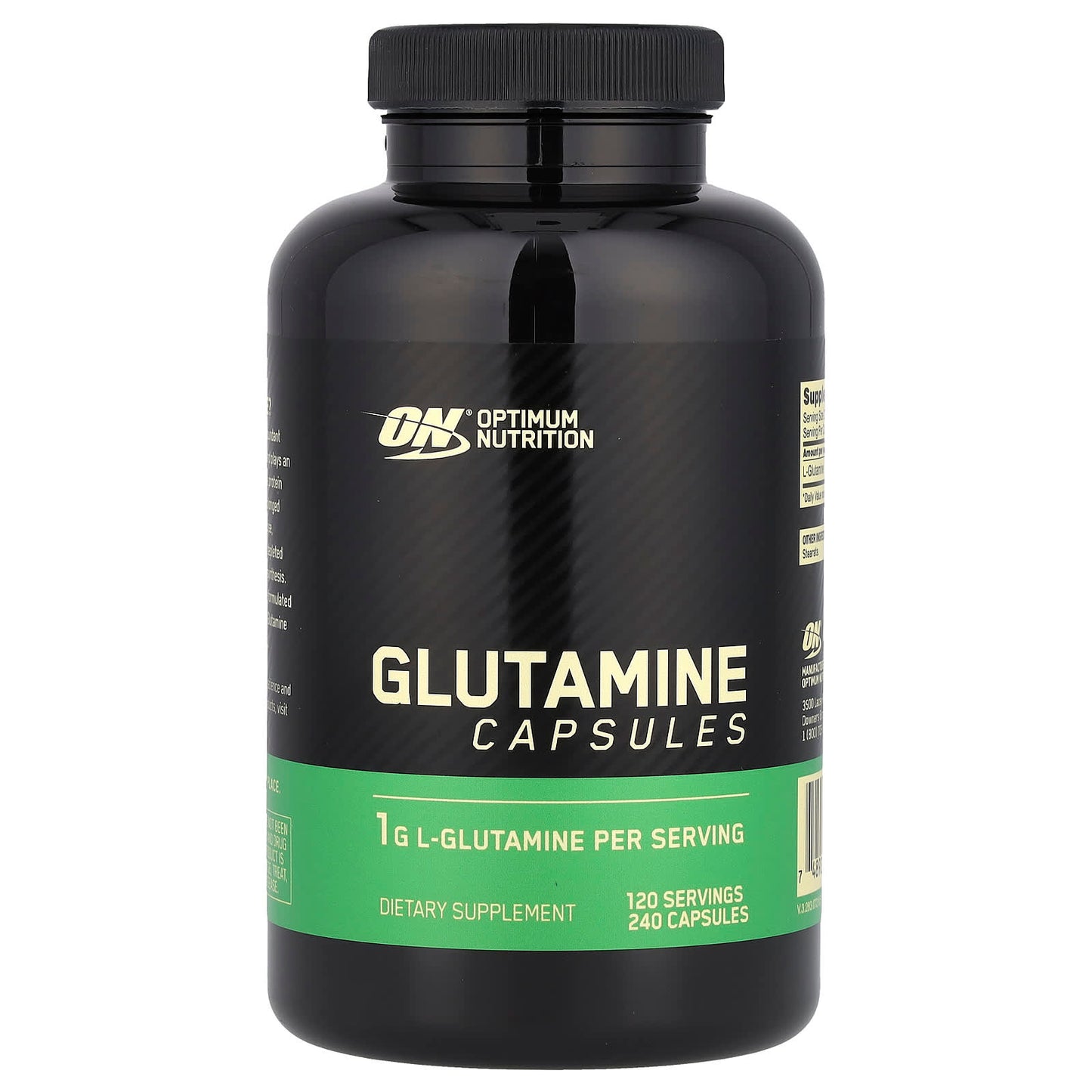 Optimum Nutrition, Glutamine, 240 Capsules (0.5 g per Capsule) - Image 1
