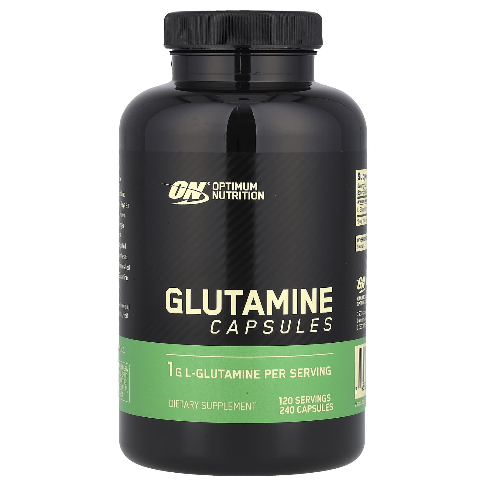 Optimum Nutrition, Glutamine, 240 Capsules (0.5 g per Capsule) - Image 1