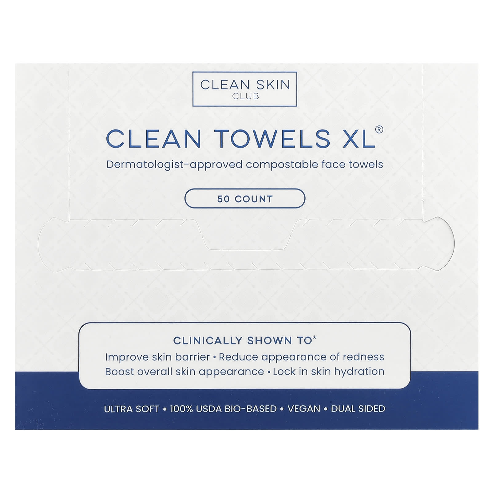 Dermatologist-Approved Compostable Face Towels for Clean Skin - Image 1
