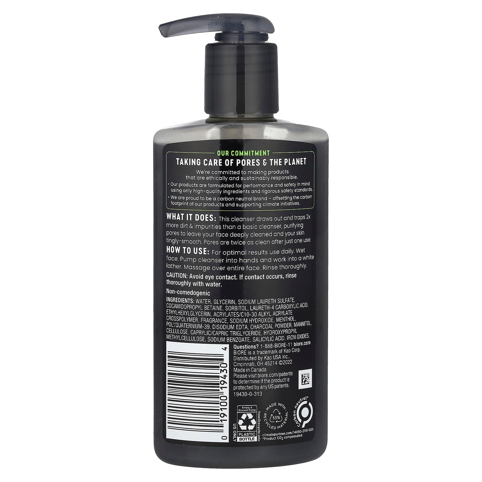 Deep Pore Charcoal Cleanser for Oily Skin - 6.77 fl oz - Image 2
