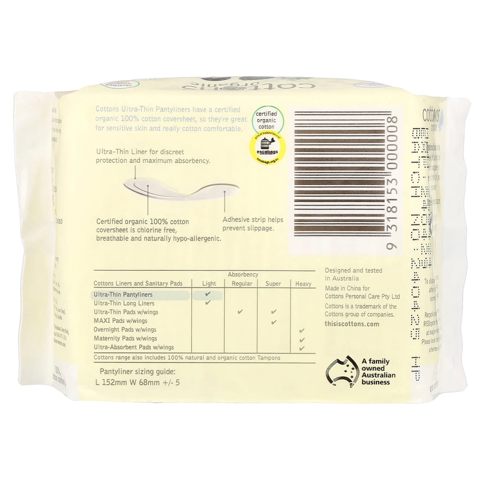 Certified Organic Cotton Pantyliners - Ultra-Thin & Hypo-Allergenic - Image 2