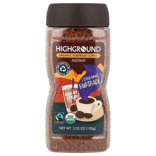 Fairtrade Organic Instant Coffee, Medium Roast by Highground Coffee - Image 1