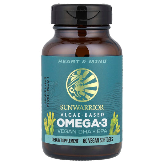 Sunwarrior, Algae-Based Omega-3, Vegan DHA + EPA, 60 Vegan Softgels - Image 1