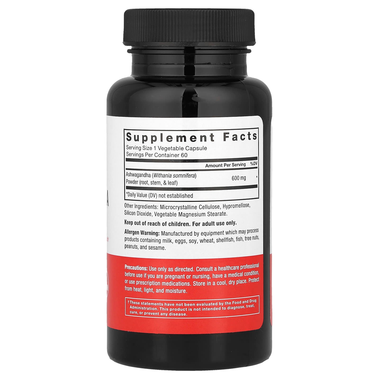 Force Factor, Ashwagandha , 600 mg , 60 Vegetable Capsules