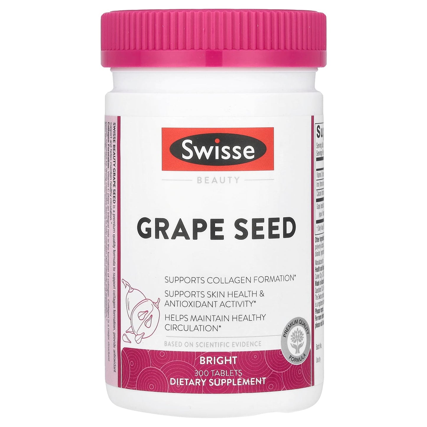 Swisse, Grape Seed, 300 Tablets - Image 1
