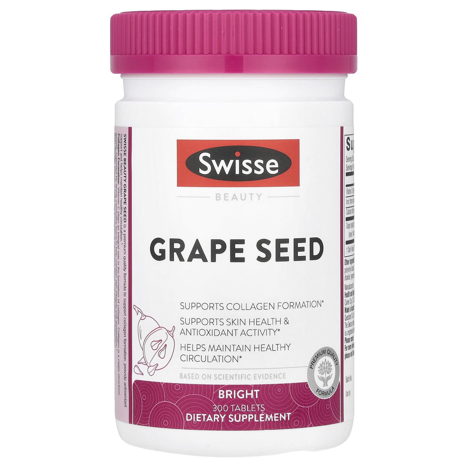 Swisse, Grape Seed, 300 Tablets - Image 1